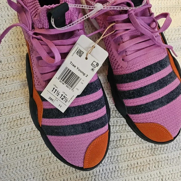 Trae young 2 purple lilac stratosphere basketball sneakers size 11.5 - Picture 3 of 6